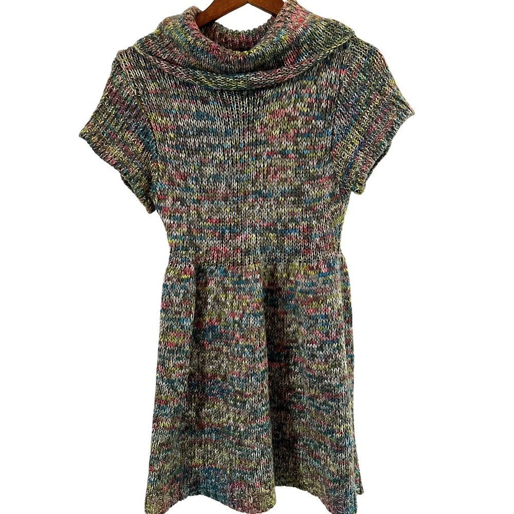 Marielle Michaels Maternity Multicolor Fit‎ & Flare Cowl Neck Sweater Size Large